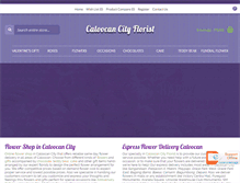 Tablet Screenshot of caloocancityflorist.com